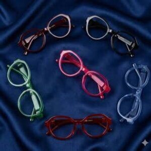 6 Pack Pilot Reading Glasses for Women Metaless Screwless Spring Hinges +1.50